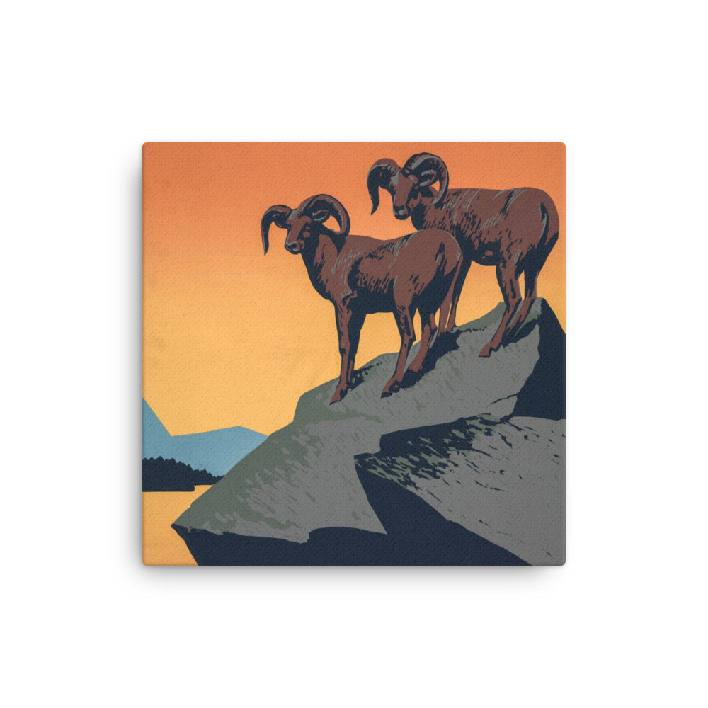 Skydda våra nationalparker - gammal propagandaduk