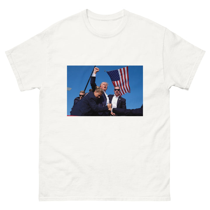 Trump raising his fist - t shirt