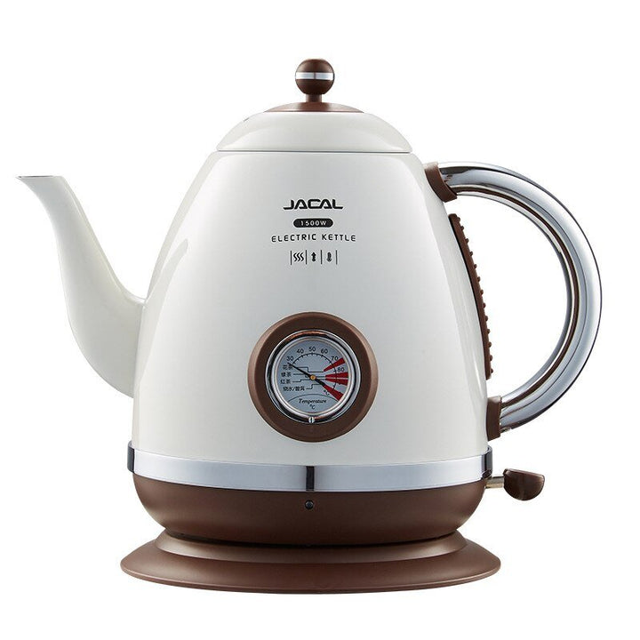 220V 1500W Retro 304 stainless steel electric kettle fast boiling teapot with thermometer
