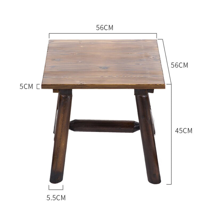 Wagon Wheel Wood Adirondack-Style Garden Chair