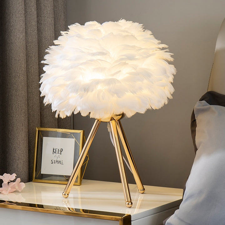 Miami Feather Bedside Lamp