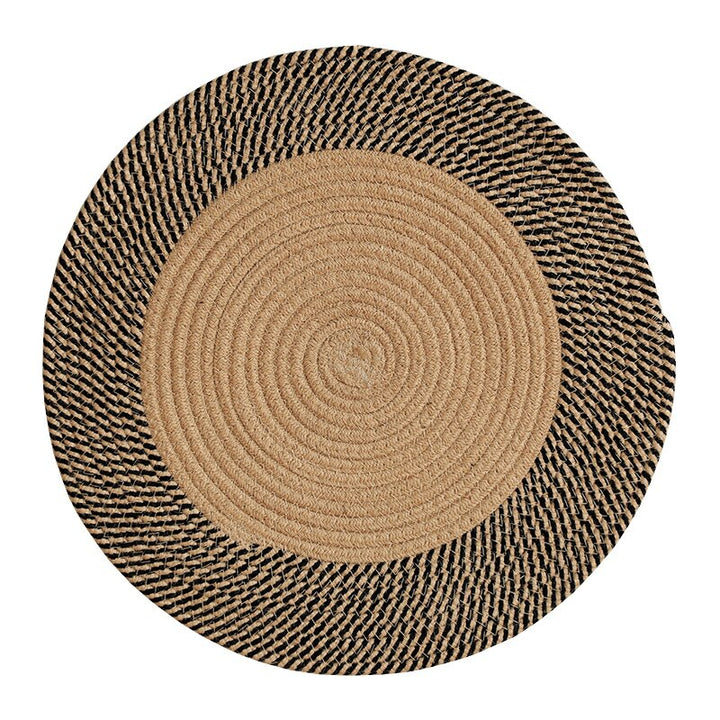 SkandiShop Japanese Retro Woven jute rug