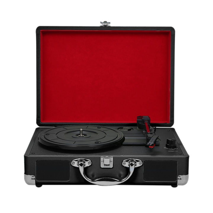 Skandi Vintage Portable Phonograph 33/45/78RPM Turntables Vinyl LP Record Phono Player Gramophone Built-in Speaker