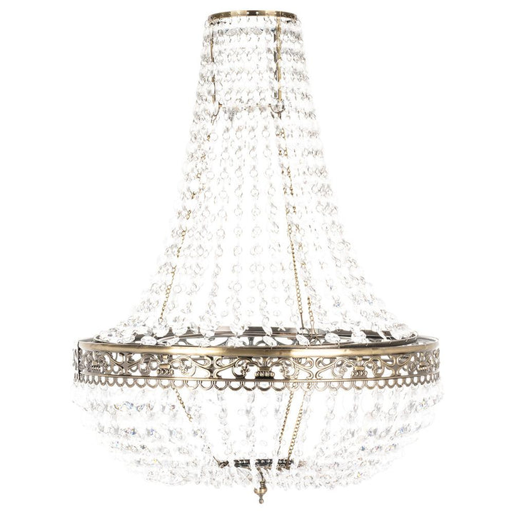 SkandiShop Premium Vintage Crystal Chandelier Ceiling Light Shade Drop