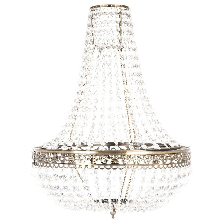 SkandiShop Premium Vintage Crystal Chandelier Ceiling Light Shade Drop