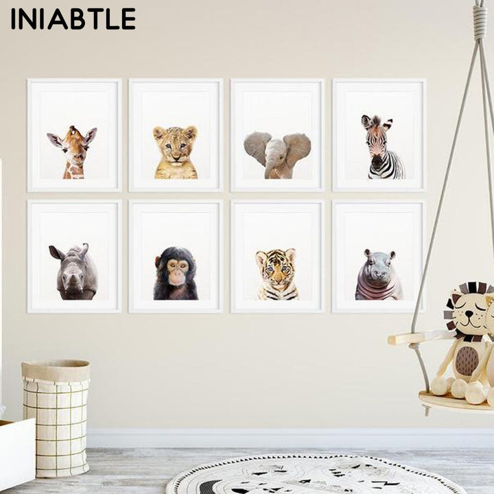 Safari Baby Animals Art