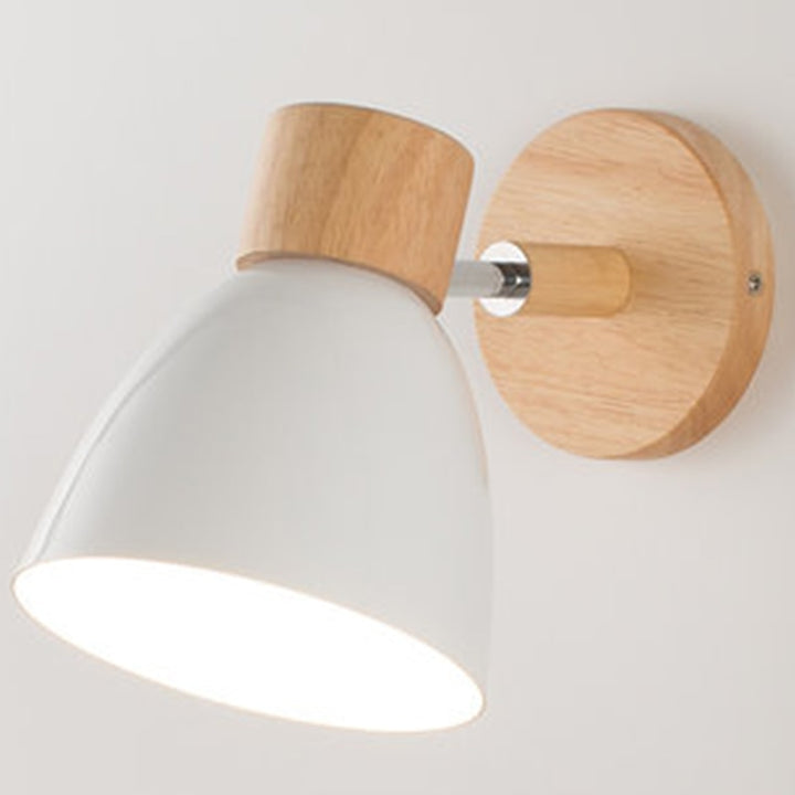 SkandiShop Wooden Wall Lamp With Switch