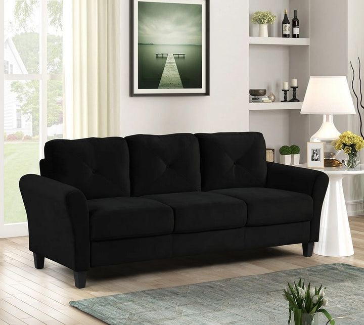 SkandiShop Upholstered Fabric 3 Seater Sofa
