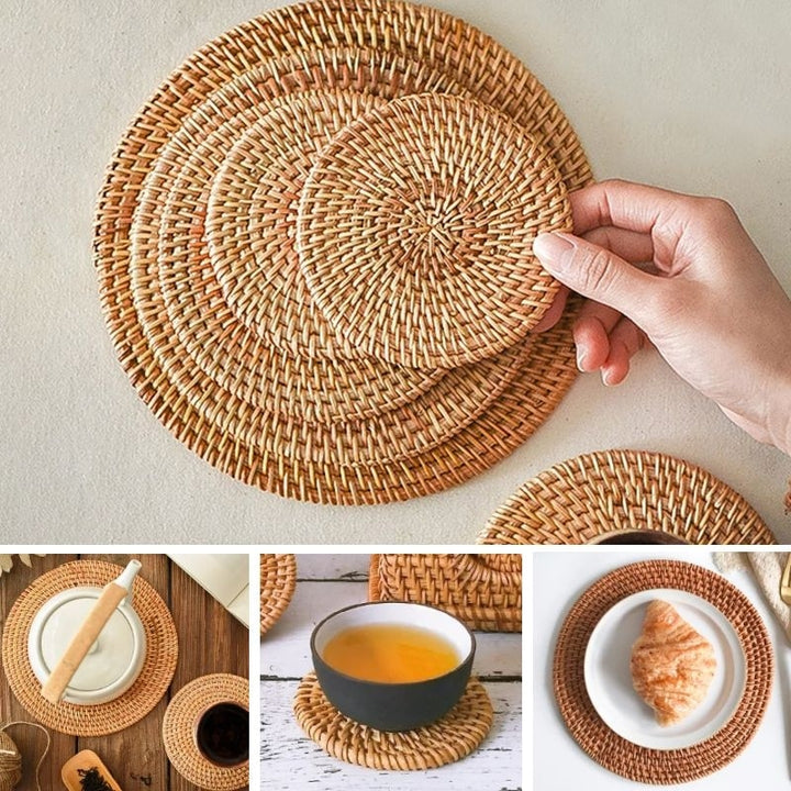 Rattan table mats