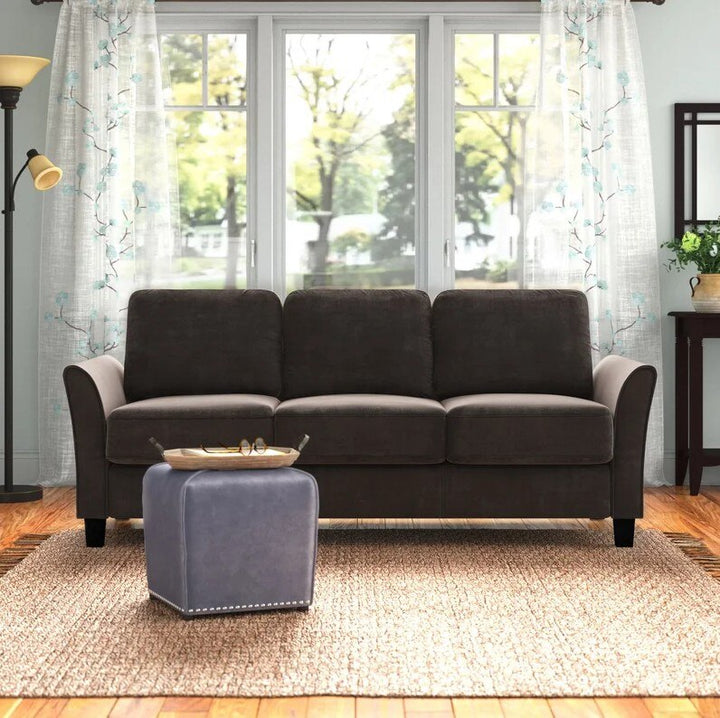 SkandiShop Upholstered Fabric 3 Seater Sofa