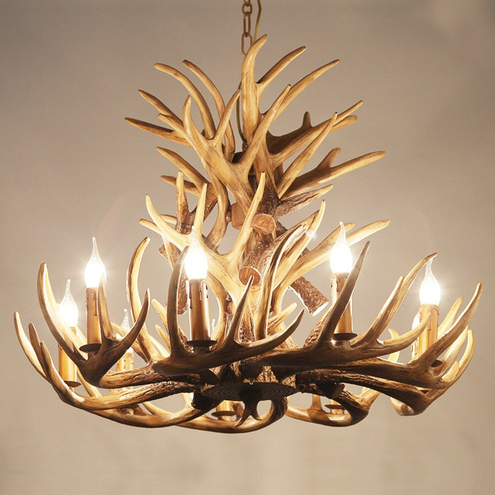 Antler Chandelier Lighting 4/6/9 Arms E14