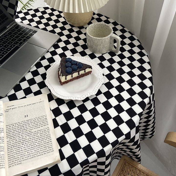 Ins Checkerboard Tablecloth