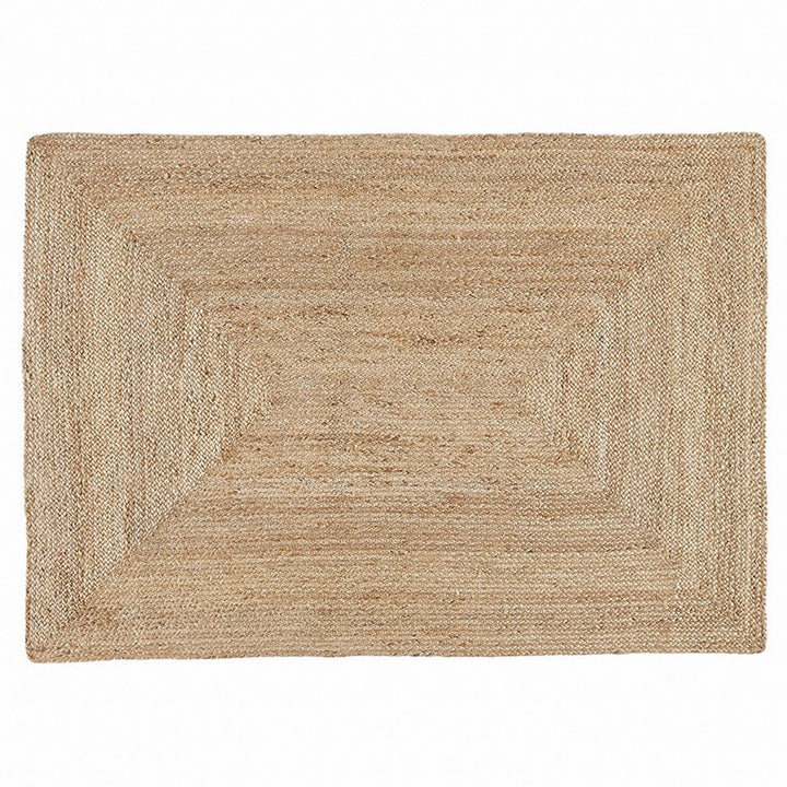 SkandiShop Living Room Carpet Natural Jute Traditional