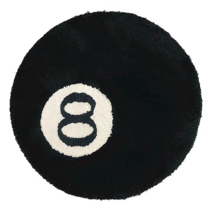 Simulation Billiards 8 Ball Rug Round