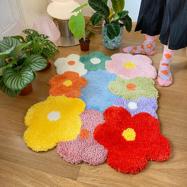 Flowery Tufted Rug