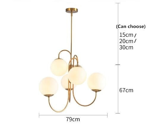 SkandiShop Designer Milk White glass Pendant