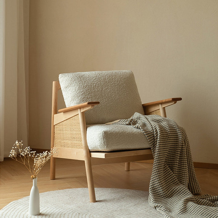 Skandi Ema - Nordic Japanese Solid Wood Sofa Chair