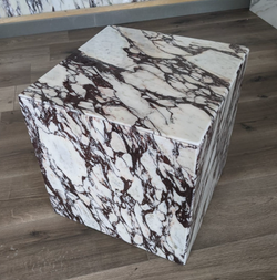 Calacatta Viola Marble side table, end table, italian marble 100% made in italy