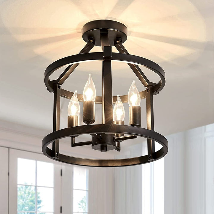 SkandiShop Retro American Vintage Chandelier Ceiling Light Farmhouse