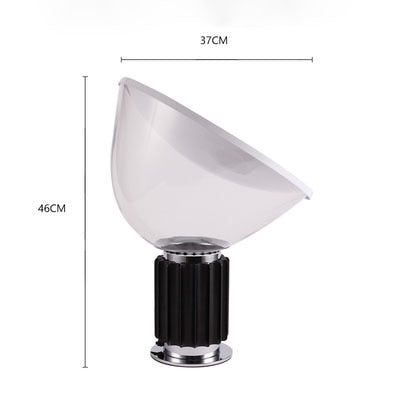 Nordic Glass Shade LED Table Lights Radar Desk Lamp