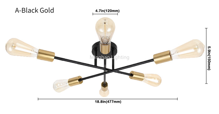 Modern Sputnik Chandelier