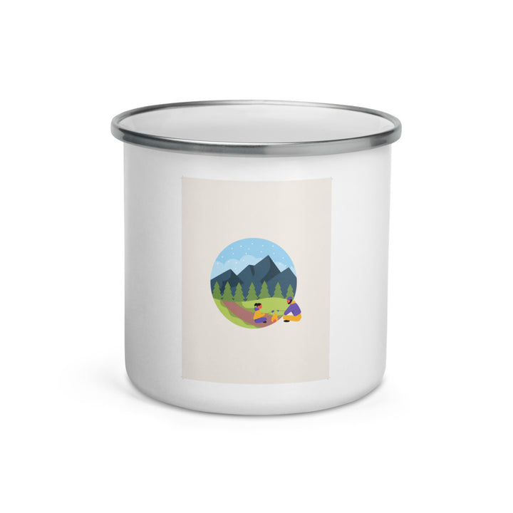 Hiking Enamel Mug
