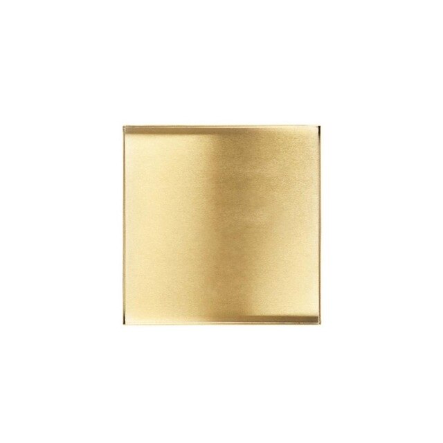 Gold metal tray square