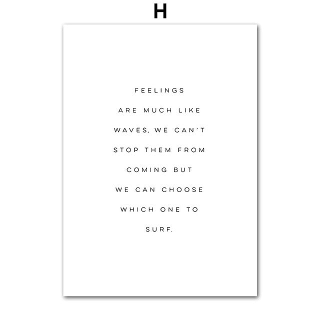 Motivational quote art for home