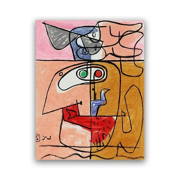 French Le Corbusier Exhibition Poster