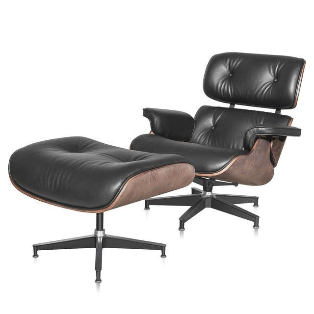 Leather swivel chair