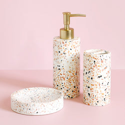 Terrazo bathroom set