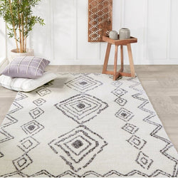 Nordic geometric tufted rug