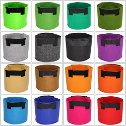 Colourful plant pouch with handles