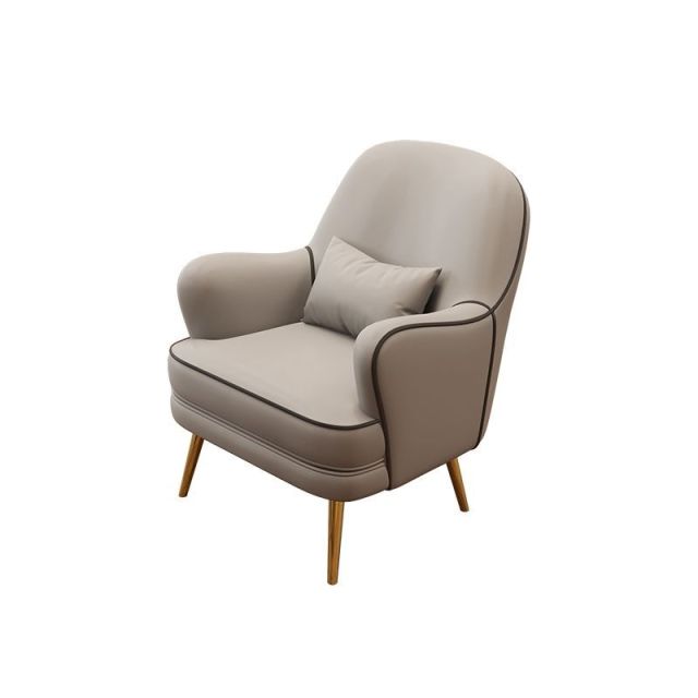 Cozy leather reading chair.