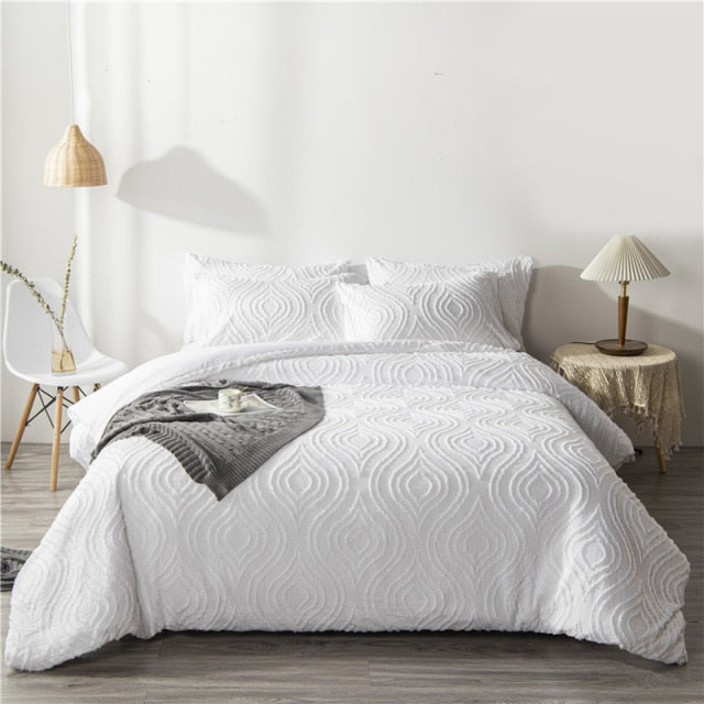 Knitted duvet cover set