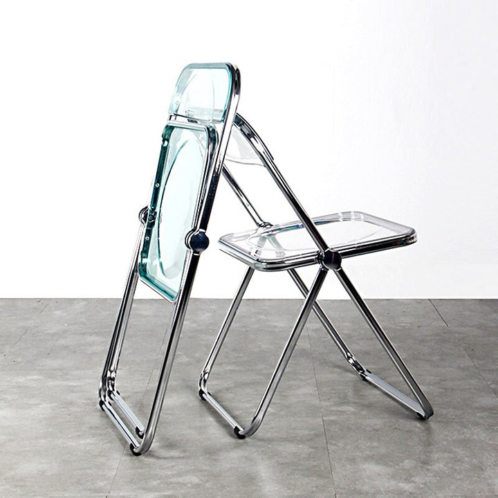 Trendy metal and plastic foldable chairs