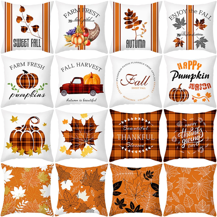 Fall pillowcases 45*45cm