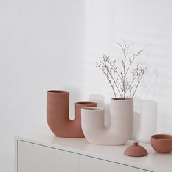 Hylde ceramic striped vase