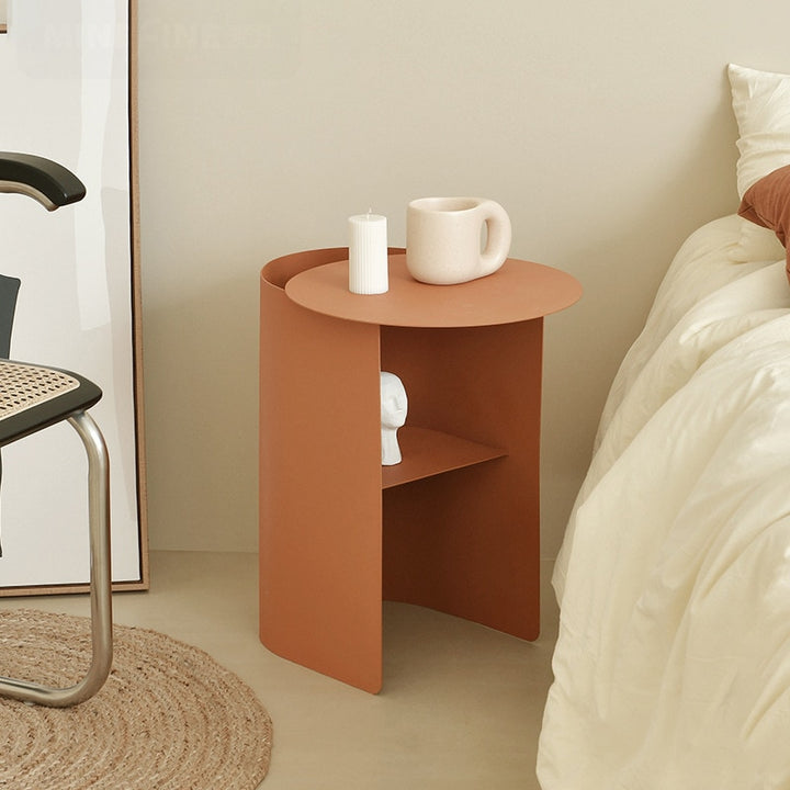 Wrought iron bedside table